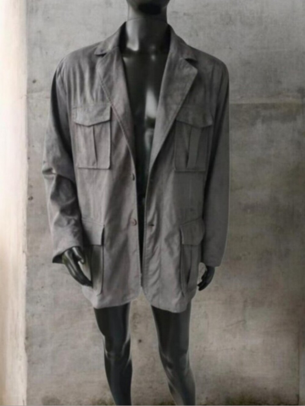 Vintage Botany 500 Men's Gray Field Jacket - Unbranded